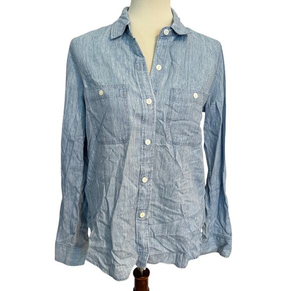 Faherty Tried & True Chambray Shirt - Picture 1 of 4